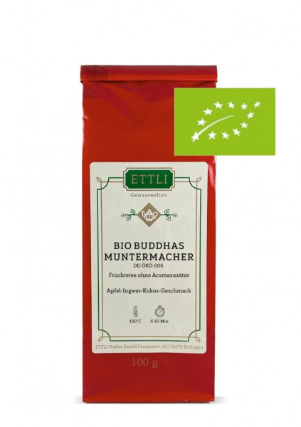 Bio Buddhas Muntermacher 100g
-Früchtetee ohne Aromazusätze-
DE-ÖKO-006