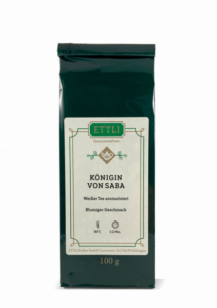 Königin von Saba 100g
-Weißer Tee aromatisiert-