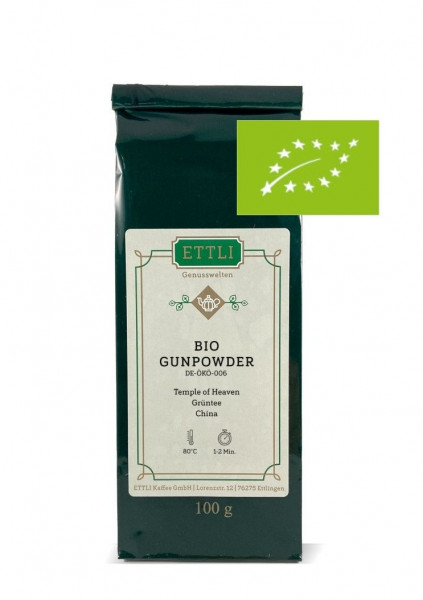 Bio Gunpowder "Temple of Heaven" 100g
-Grüntee-
DE-ÖKO-006