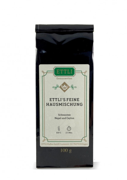 ETTLI´s feine Hausmischung 100g
-Schwarztee-