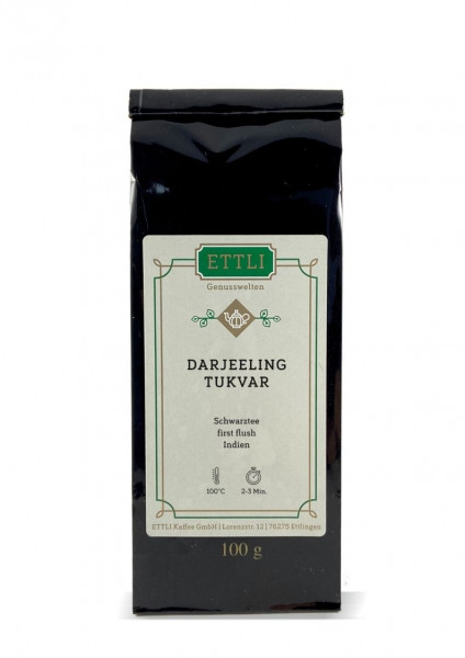 Darjeeling "Tukvar" 100g
-Schwarztee first flush Indien-