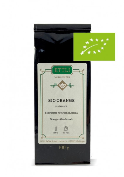 Bio Orange 100g
-Schwarztee natürliches Aroma-
DE-ÖKO-006