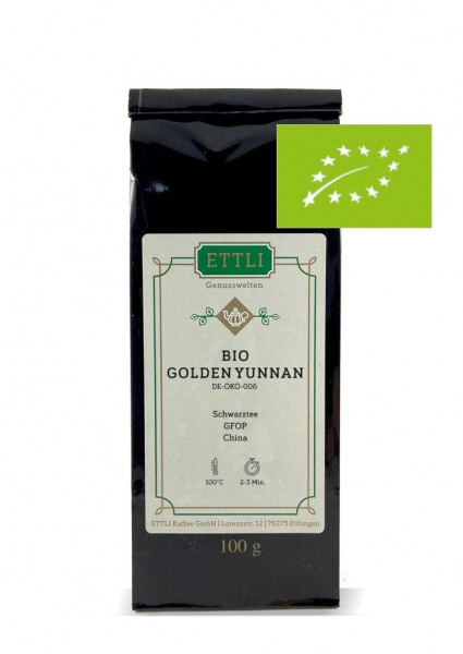 Bio Golden Yunnan 100g
-Schwarztee GFOP China-
DE-ÖKO-006