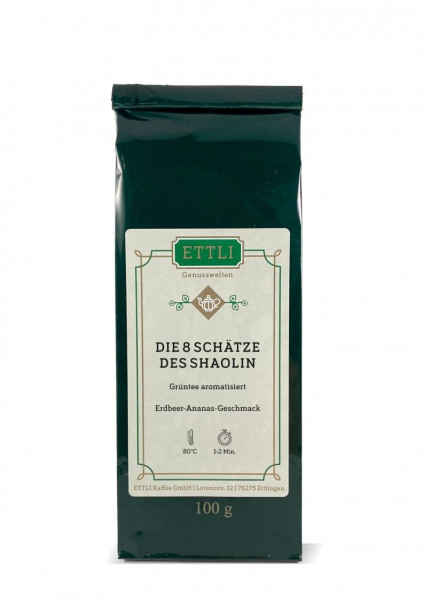 Die 8 Schätze des Shaolin 100g
-Grüntee aromatisiert-