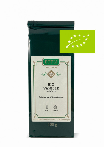 Bio Vanille 100g -Grüntee natürliches Aroma- DE-ÖKO-006