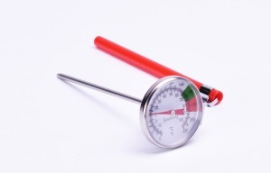 Thermometer mit Clip und Schutzhülle