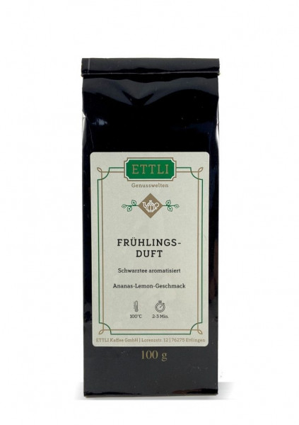 Frühlingsduft 100g
-Schwarztee aromatisiert-