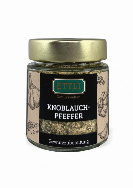 Knoblauchpfeffer 90g im Glas -Gewürzubereitung-
