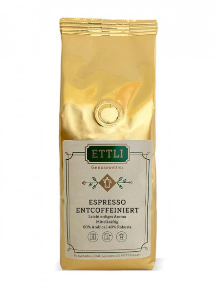 Espresso, entkoffeiniert