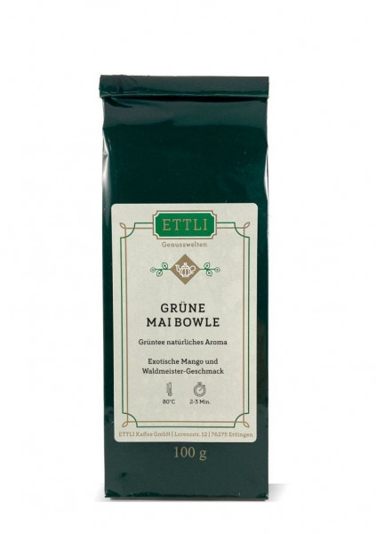 Grüne Mai Bowle 100g
-Grüntee natürliches Aroma- ***ABVERKAUF***