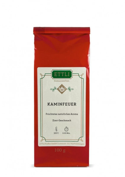 Kaminfeuer 100 g
-Früchtetee natürliches Aroma-