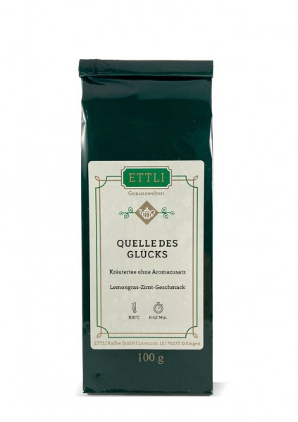 Quelle des Glücks 100g
-Kräutertee ohne Aromazusatz-