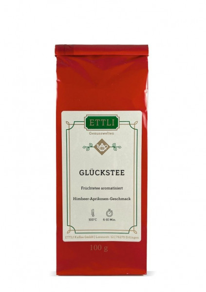 Glückstee 100g
-Früchtetee aromatisert-